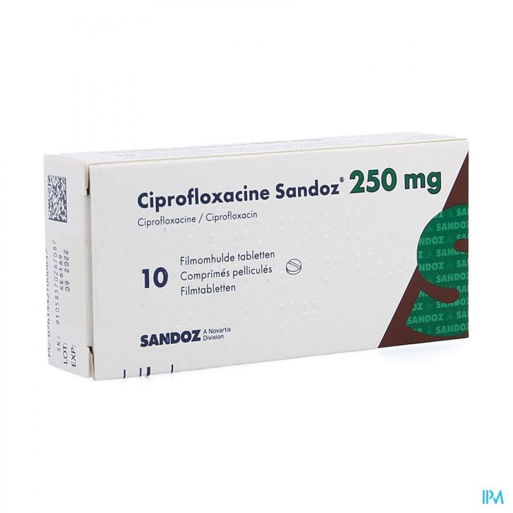 Ciprofloxacin 250 mg sandoz