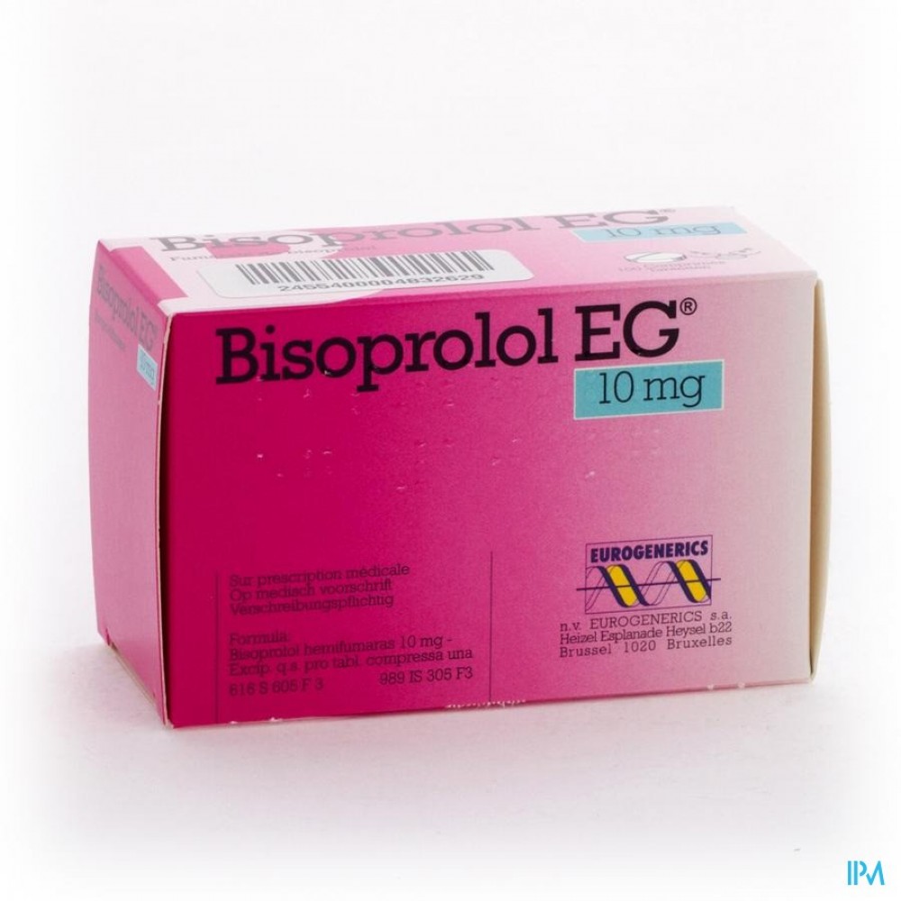 Bisoprolol Eg Tabl 100x10mg Apotheek Vanderhaegen