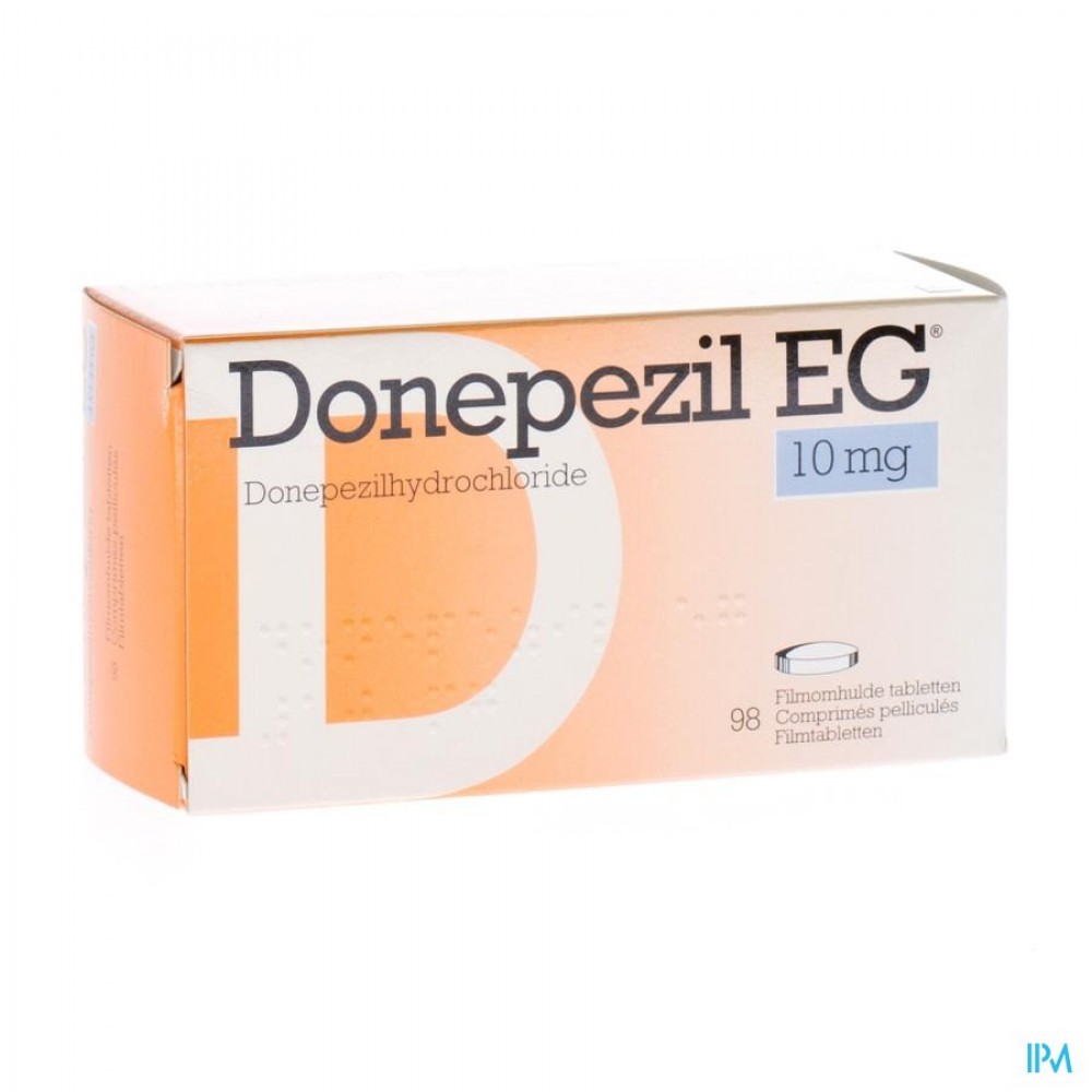 Donepezil Eg 10 0mg Filmomh Tabl 98x10 0mg Apotheek Vanderhaegen