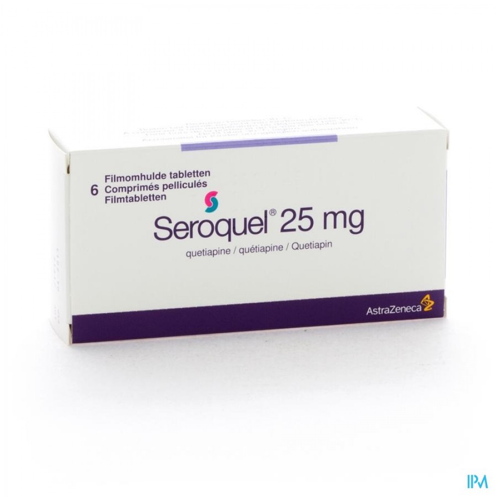 Seroquel 25 Comp 6 X 25mg | Apotheek Vanderhaegen