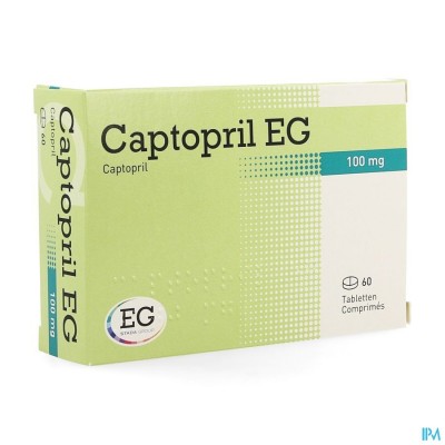 Captopril EG 100Mg    Tabl 60X100Mg