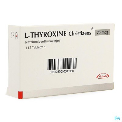 l Thyroxine Christiaens Comp 112x0,075mg