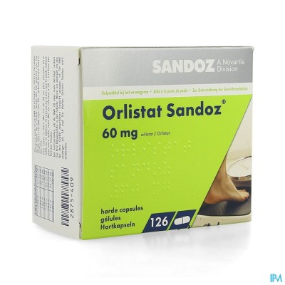 Orlistat Sandoz Harde Caps 126 X 60mg