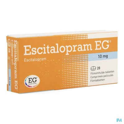 Escitalopram EG 10 Mg Filmomh Tabl 28 X 10 Mg