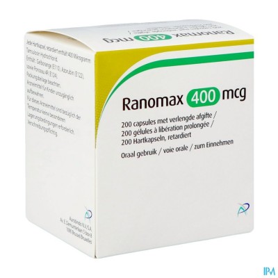 Ranomax Apotex 400mcg Caps 200 X 400 Mcg