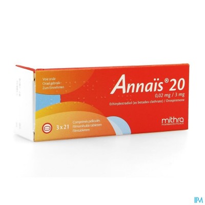 Annais 20 0,02mg/3mg Filmomh Tabl 3 X 21