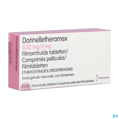 Dorinelle Theramex 3,00mg/0,02mg Film.tabl 3 X 21