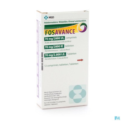 Fosavance Tabl 12 - 70mg /2800 Ui