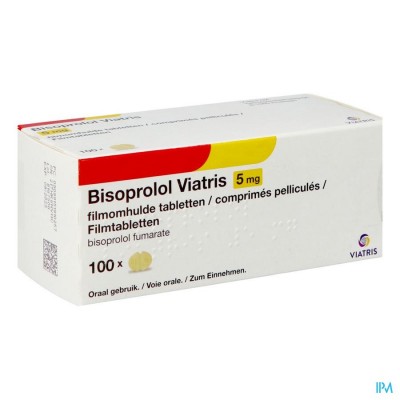 Bisoprolol Viatris 5,0mg Tabl 100