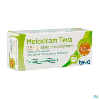 Meloxicam Teva 7,5mg Tabl 30 X 7,5mg