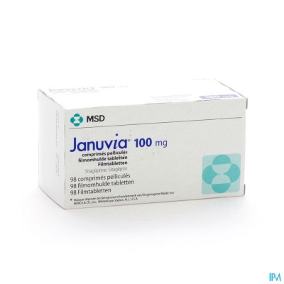 Januvia 100mg Filmomh Tabl 98 X 100mg