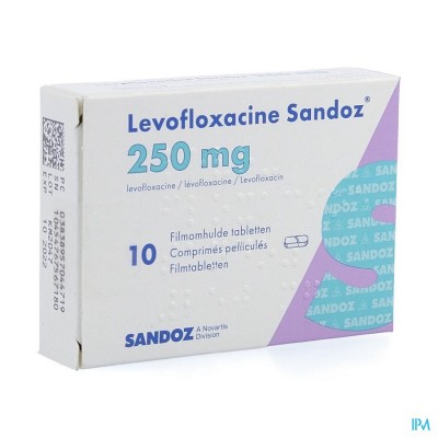 Levofloxacine Sandoz Filmomh Tabl 10 X 250mg