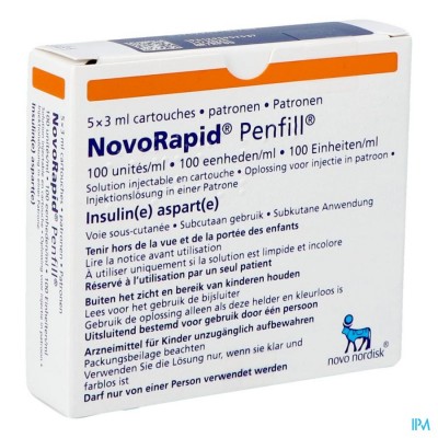 Novorapid Penfill 5x3ml 100 U/ml