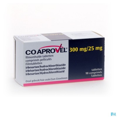 Coaprovel Comp 98 X 300mg/25,0mg