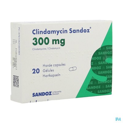 Clindamycin Sandoz Harde Caps 20x300mg