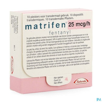 Matrifen 25 Ug/h Pleist Transderm 10