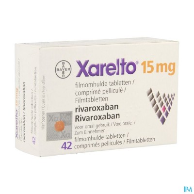 Xarelto 15mg Filmomh Tabl 42 X 15mg