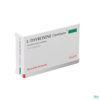 l Thyroxine Christiaens Comp 112x0,025mg