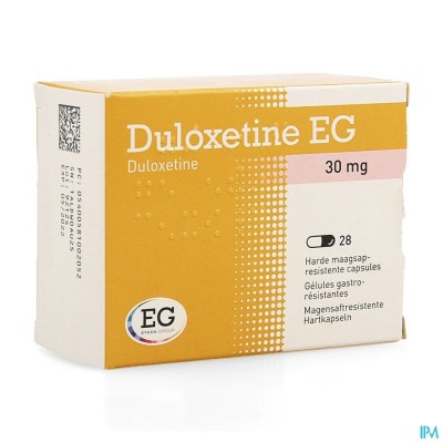 Duloxetine EG 30Mg Maagsapresist Caps 28