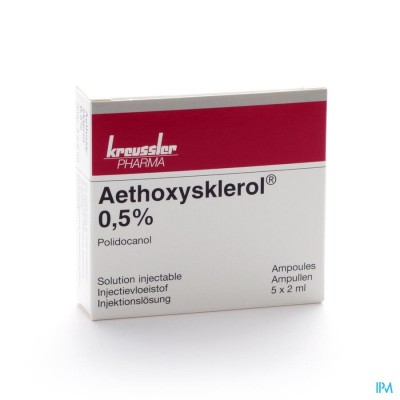 Aethoxysklerol Amp. 5 X 2ml 0,5 %