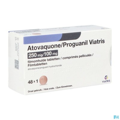 Atovaquone Proguanil Viatris 250/100mg Film.tabl48