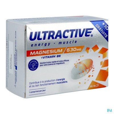 Ultractive Magnesium 630mg Comp 60