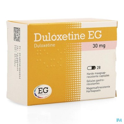 Duloxetine EG 30Mg Maagsapresist Caps 28