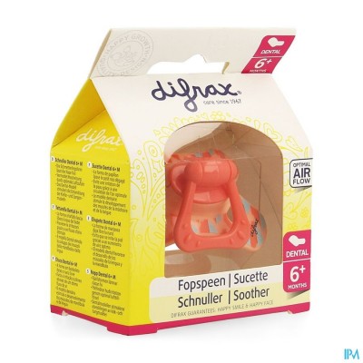 Difrax Fopspeen Sil Dental+ring +6m 800