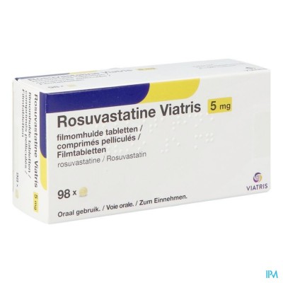 Rosuvastatine Viatris 5mg Filmomh Tabl 98