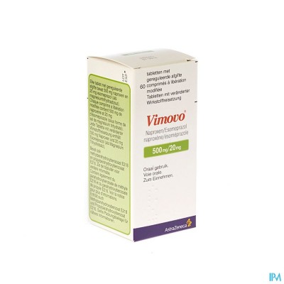 Vimovo 500mg/20mg Tabl Met Gereguleerde Afl 60