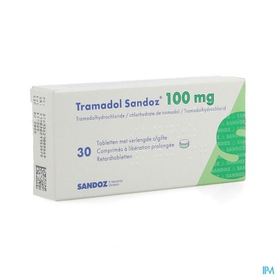 Tramadol 100 Sandoz Tabl Verl Afgifte 30 X 100mg