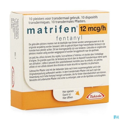 Matrifen 12 Ug/h Pleist Transderm 10