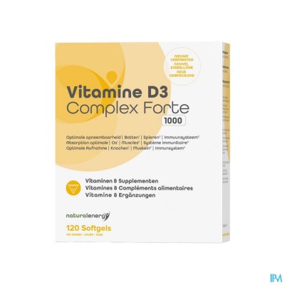 Vitamine D Complex Forte 1000ui 120 Natural Energy