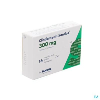 Clindamycin Sandoz Harde Caps 16x300mg