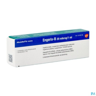 Engerix B 20 Ser Im 1ml