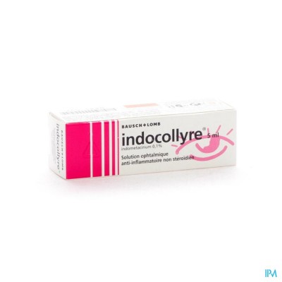 Indocollyre Sol Opht 1 X 5ml 0,1%