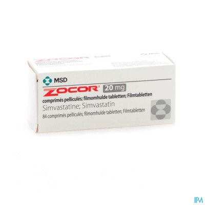 Zocor Tabl 84 X 20mg