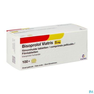 Bisoprolol Viatris 5,0mg Tabl 100