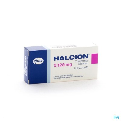 Halcion Tabl 10 X 0,125mg