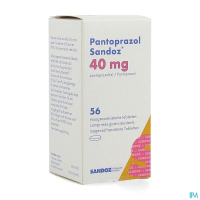 Pantoprazol 40mg Sandoz Maagsapresis. Tabl 56 Hdpe