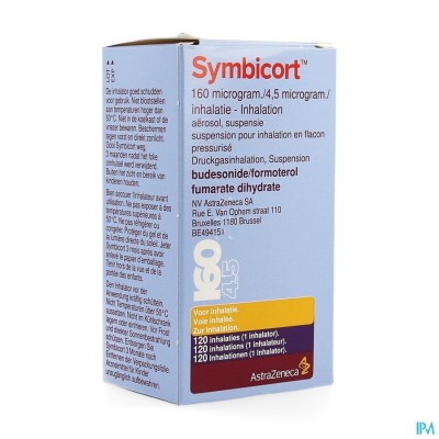 Symbicort 160mcg/4,5mcg Aerosol Doses 1x120