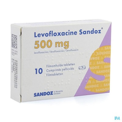 Levofloxacine Sandoz Filmomh 10 X 500mg