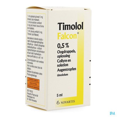 Timolol Falcon 0,50% Oogdruppel 5ml