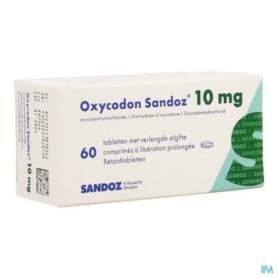 Oxycodon 10mg Sandoz Verlengde Afgifte 60
