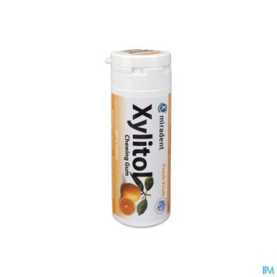 Miradent Kauwgom Xylitol Fruit Z/suiker 30