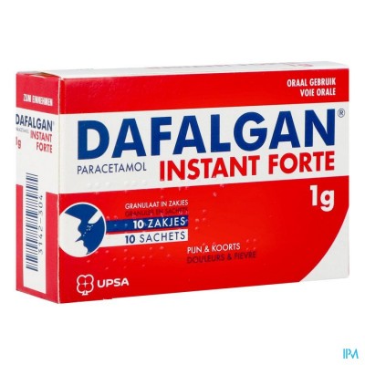 Dafalgan Instant Forte Gran Zakjes 10x1000mg