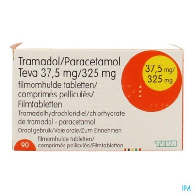Tramadol Paracetamol 37,5mg/325mg Teva Filmomh 90