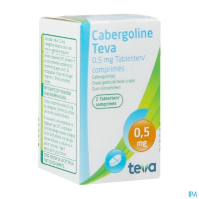 Cabergoline Teva Comp 2 X 0,5mg