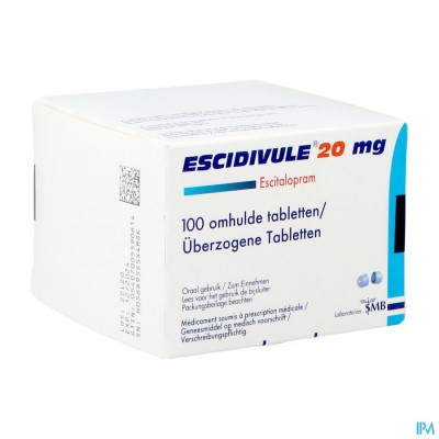 Escidivule 20mg Comp Omhulde 100