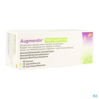 Levmentin 1000 mg - 200 mg inj./inf. opl. (pdr.) i.v. flac. 10 (1000 mg - 200 mg)